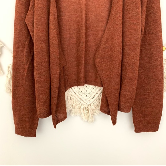 Eileen Fisher 100% Royal Alpaca Rust Cardigan - Picture 6 of 11